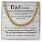 To My Dad | The Most Amazing In The World - Cuban Link Chain